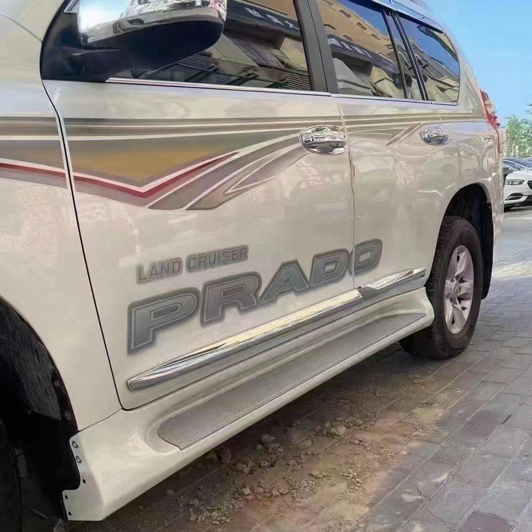 10-20年 プラド用 アルミ製サイドステップ LED付 外装パーツBB420