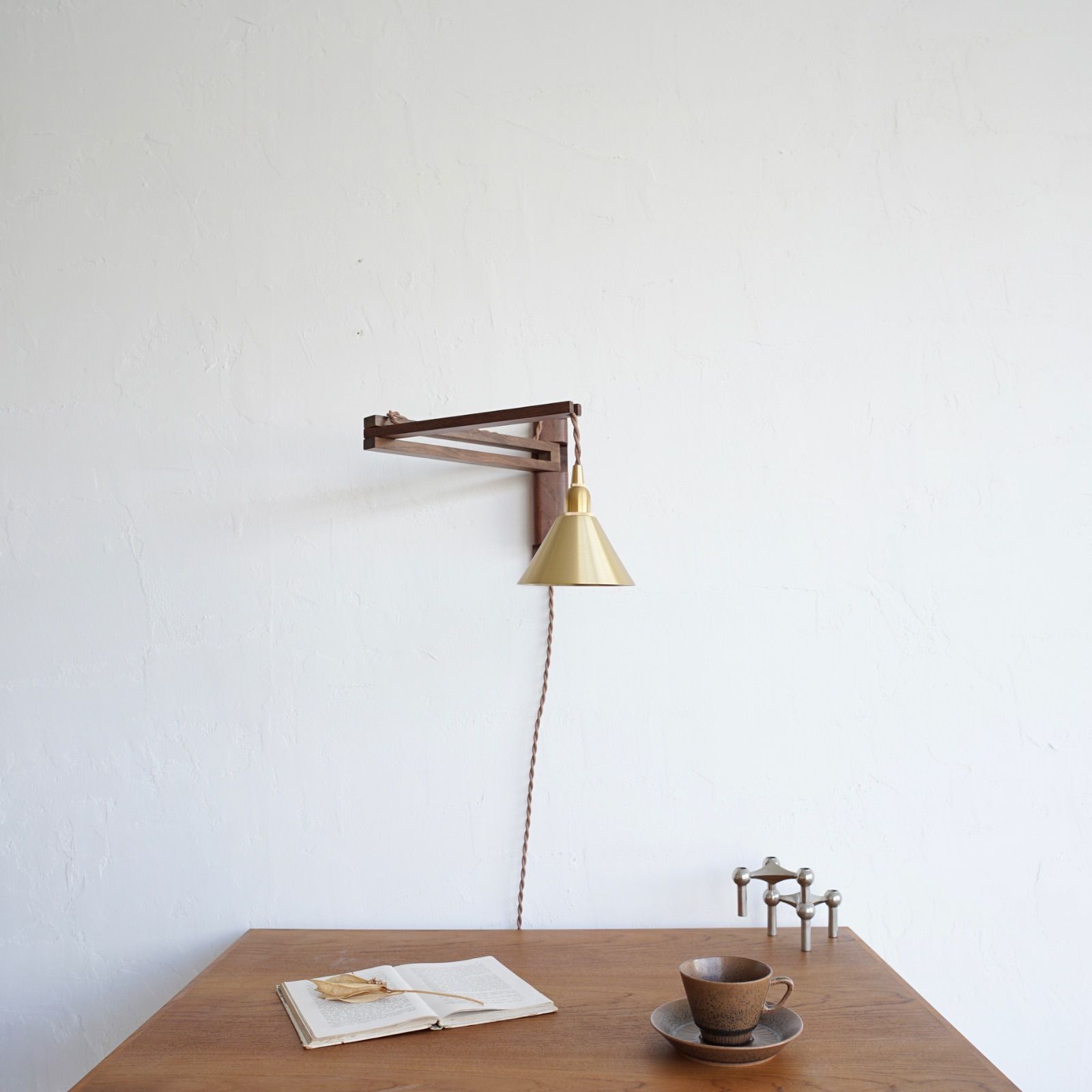 木製壁付けブラケット ウォールナット