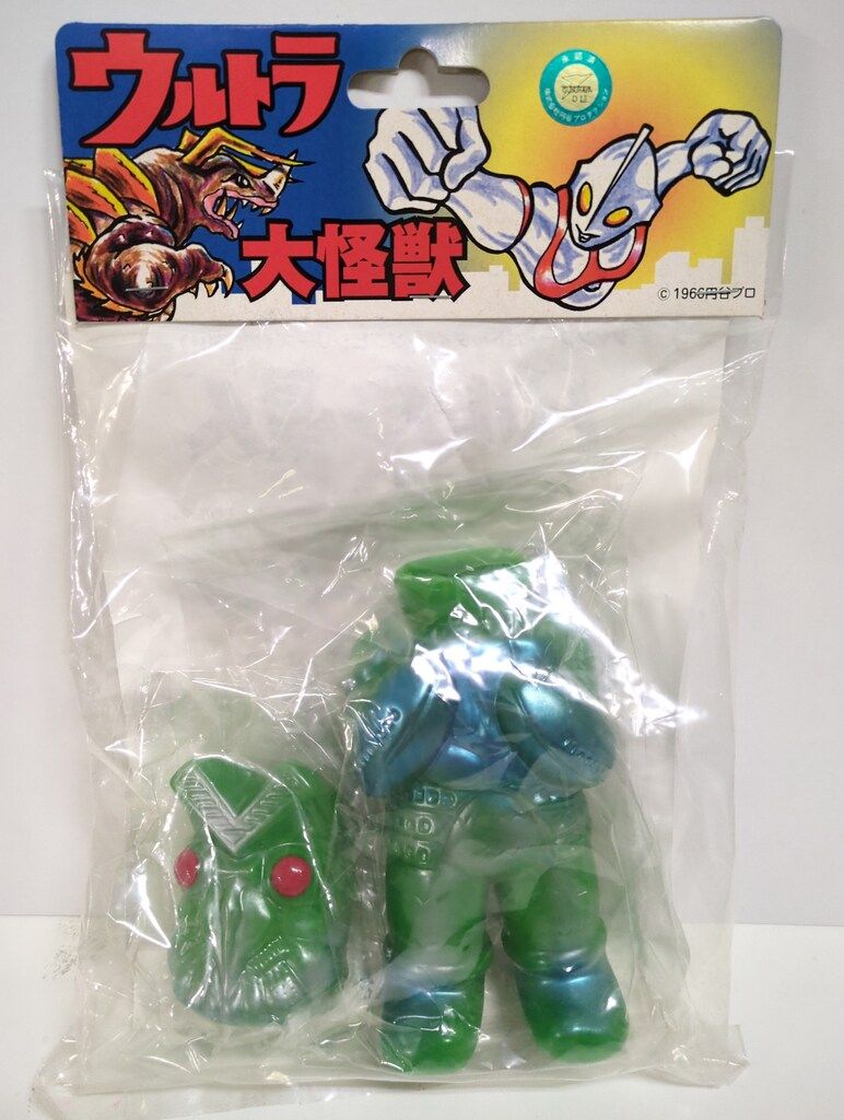 US TOYS シャンプーボトルタイプソフビシリーズ バルタン星人 黄緑成型 銀|メタリックブルー赤塗装 SB