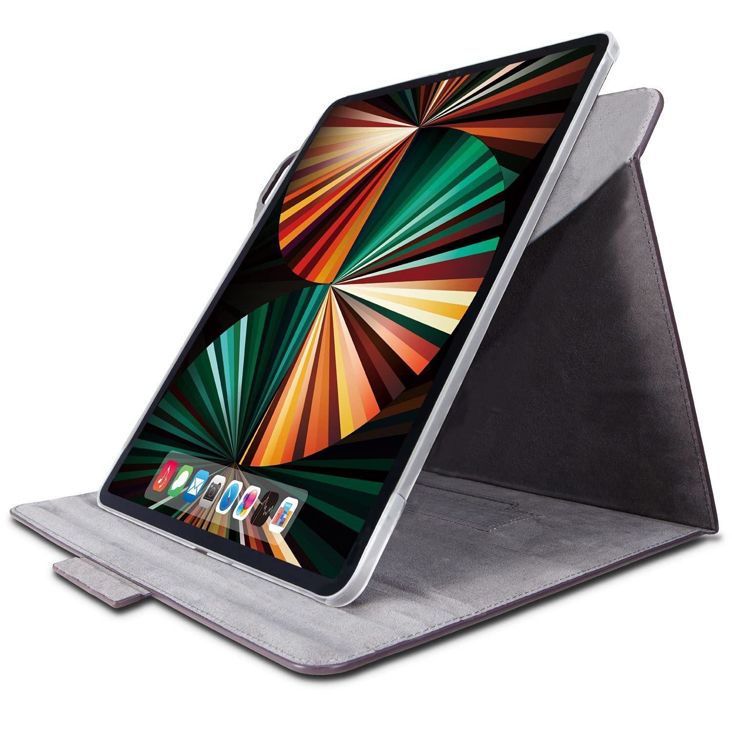 Style:360度回転・ブラック エレコム iPad Pro 12.9 第6/5世代 (2022/2021年) ケース フラップケース ソフトレザー 360度回転 ブラック TB-A21PL360BK