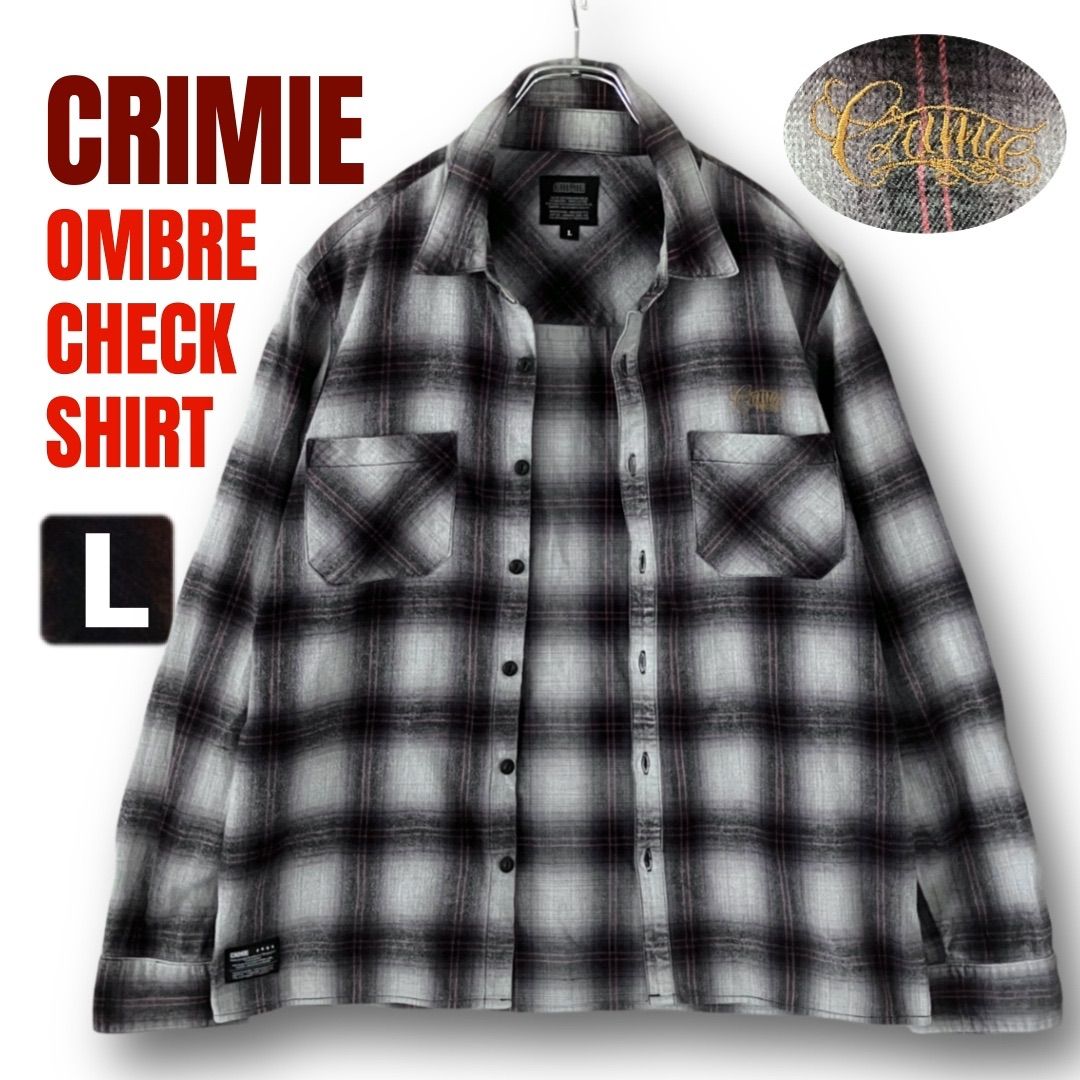 クライミー チェックシャツ 美品 CRIMIE クライミー オンブレチェック