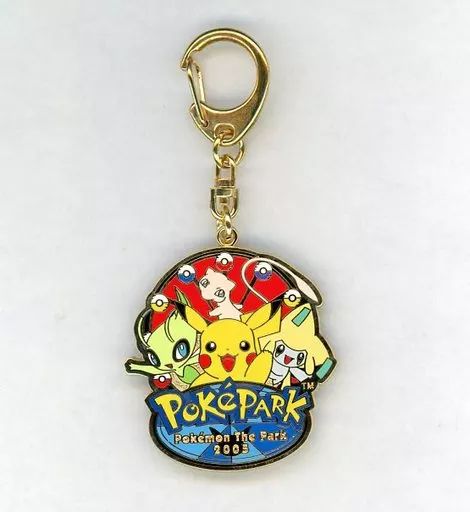 ポケットモンスターポケパーク激レア　キーホルダー 中古】雑貨 セレビィ＆ミュウ＆ジラーチ＆ピカチュウ