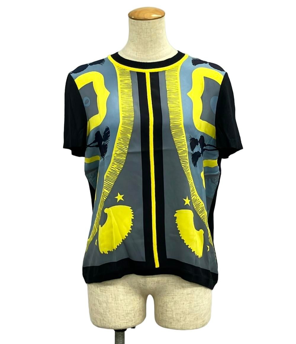 美品 エルメス ツイルレーヌ 半袖ニット レディース SIZE 42 (M