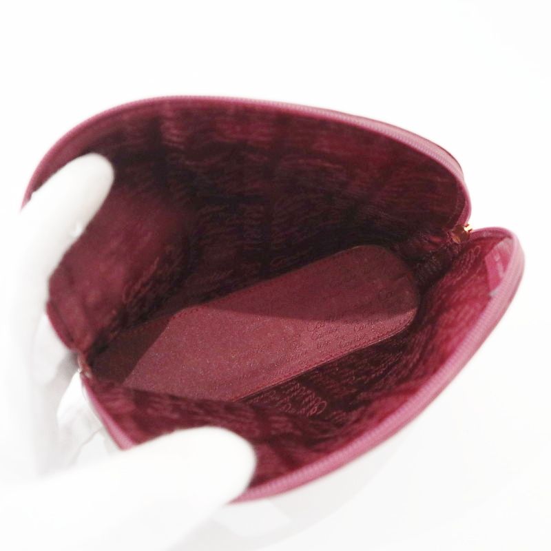 Cartier カルティエ マストライン レザ― メイクポーチ 小物入れ ボルドー K10-k050 DECORATOM_COM_BR