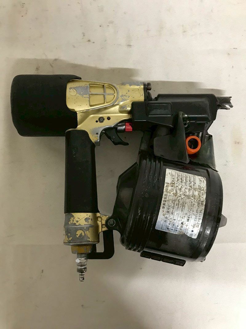 北見市発】ヒタチ HITACHI 日立 高圧ロール釘打機 NV90H2 90mm 黄色