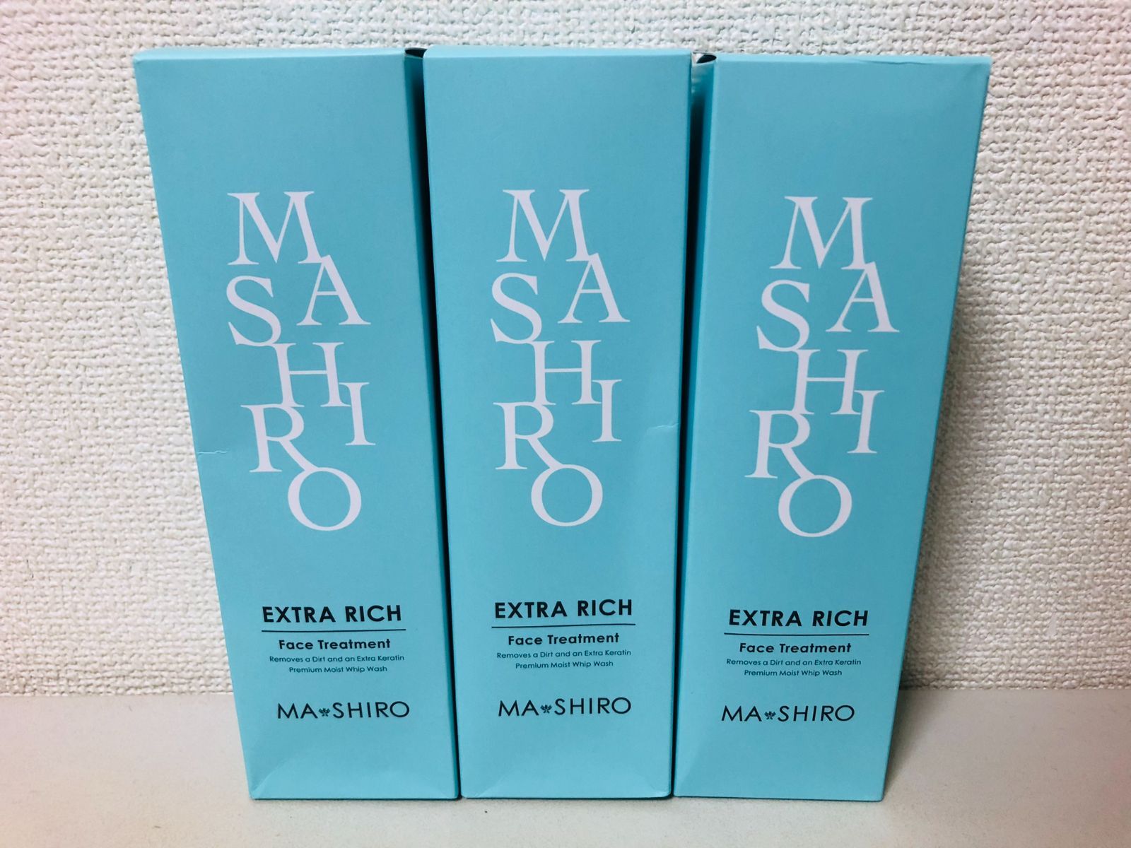 MASHIRO マ・シロ エクストラリッチ フェイストリートメント 200g 3箱 洗顔料