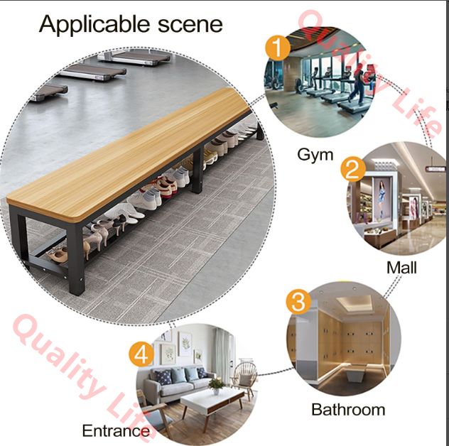 アウトドアベンチ ベンチ 屋外用 バックレスベンチ 金属脚付き ガーデンパーク キャンプ サッカーボール ゲーム 屋内アウトドア活動用 60X35X45CM HRDEVELOPMENT_JP