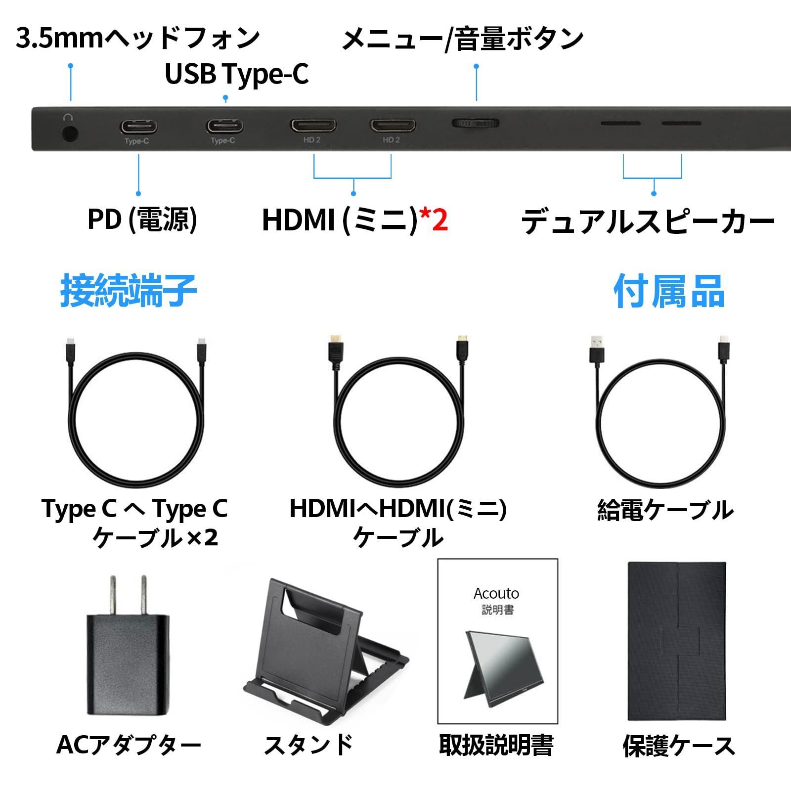 超薄型 超軽量 モバイルディスプレイ スイッチ用モニター 疲れ目軽減