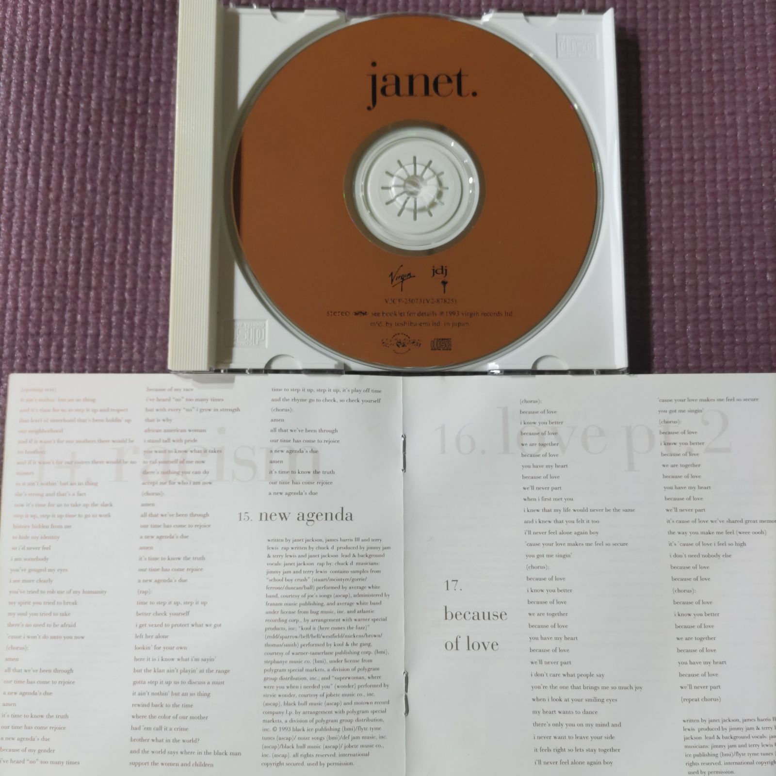 ジャネット・ジャクソン アルバム 『janet』ジャネット国内盤 🌍全世界