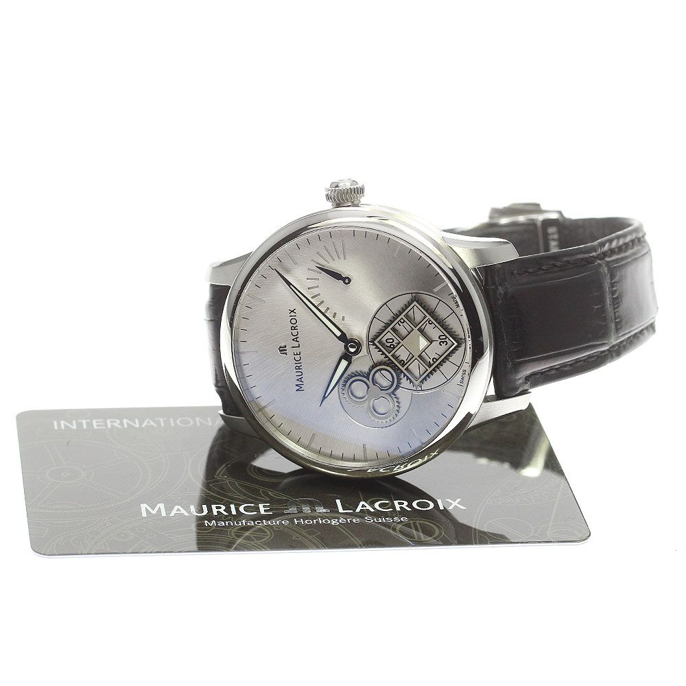 モーリスラクロア MAURICE LACROIX MP7158-SS001-901 マスターピース ルー・カレ・セコンド 手巻き メンズ美品保証書付き_770369  - メルカリ