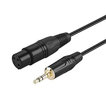 ･ 3.5 to xlr変換 CableCreation 3.5mm trs to xlr 3.5mm to xlr変換ケーブル3.5mm 1|8 Inch ステレオ オス to XLR メス 変換ケーブル 0.9M| 0pb