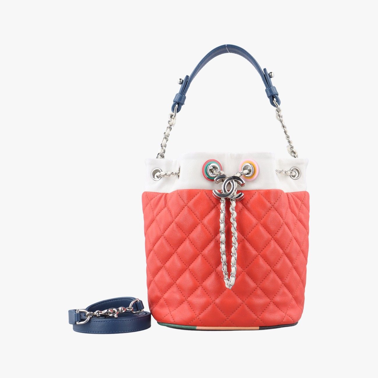 シャネルChanelドローストリング マルチカラー ラムスキン A93730 23583754