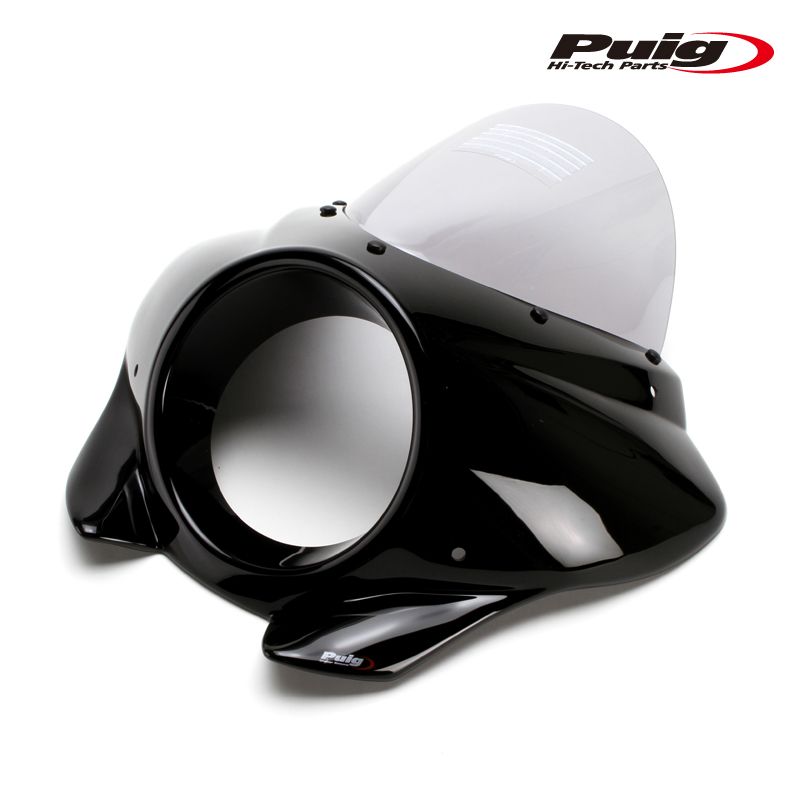 Puig 21946H SEMIFARINGS MIRAGE TOURING [GLOSS BLACK/SMOKE