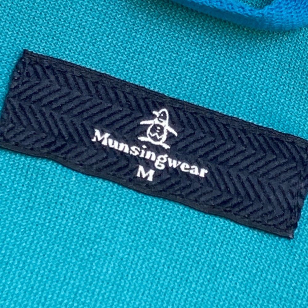 サイズ：M MUNSING WEAR マンシングウェア  ジップジャケット  ブルー系 [240101434079] ゴルフウェア メンズ ストスト サイズ：M MUNSING WEAR マンシングウェア ジップジャケット