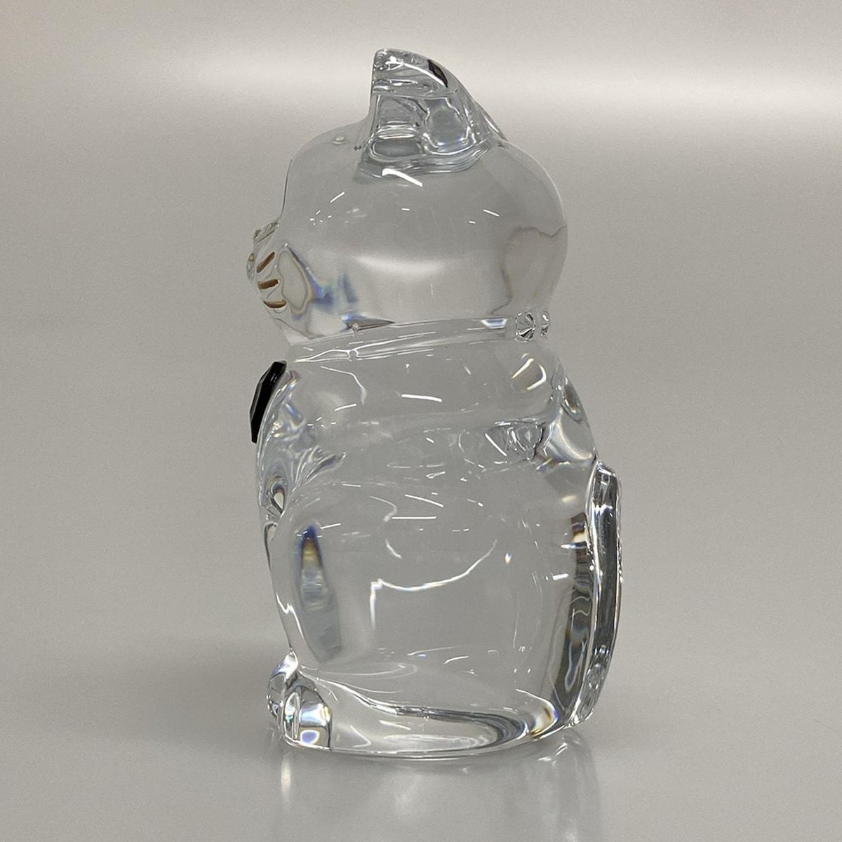 Baccarat(バカラ) 小物美品 ラッキーキャット クリア 置物