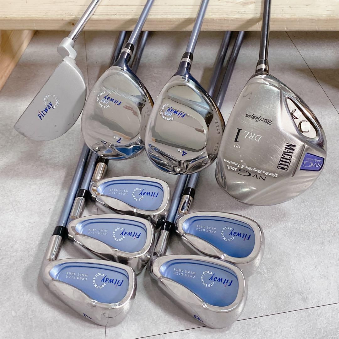 X604 Fitway マグレガー レディース ゴルフ クラブ セット 10点 X604