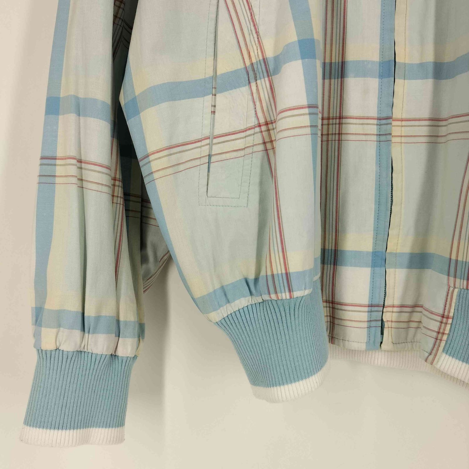 ラコステ LACOSTE ロゴワッペン チェック ジップアップジャケット