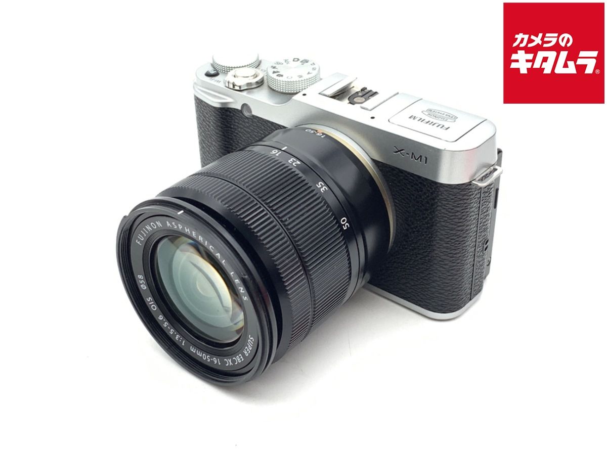 並品 フジフイルム X-M1 レンズキット シルバー