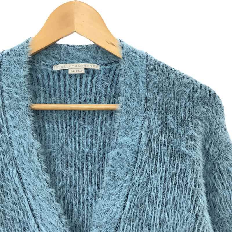 Stella McCartney - 【美品】  STELLA McCARTNEY / ステラマッカートニー | 2023AW | Vネック シャギー カーディガン | S | ライトブルー/ブラック | レディース 美品】 STELLA McCARTNEY / ステラマッカートニー | 2023AW | V