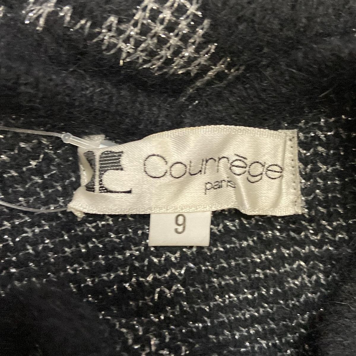 COURREGES クレージュ 長袖セーター サイズ9 M レディース - シルバー×黒 クルーネック|ハート WWW_OLIVIERBERNSTEIN_COM