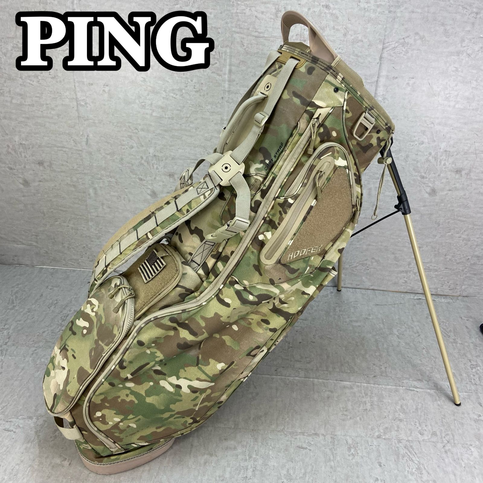 ピン ゴルフ フーファー スタンドバッグ キャディバッグ カモフラ