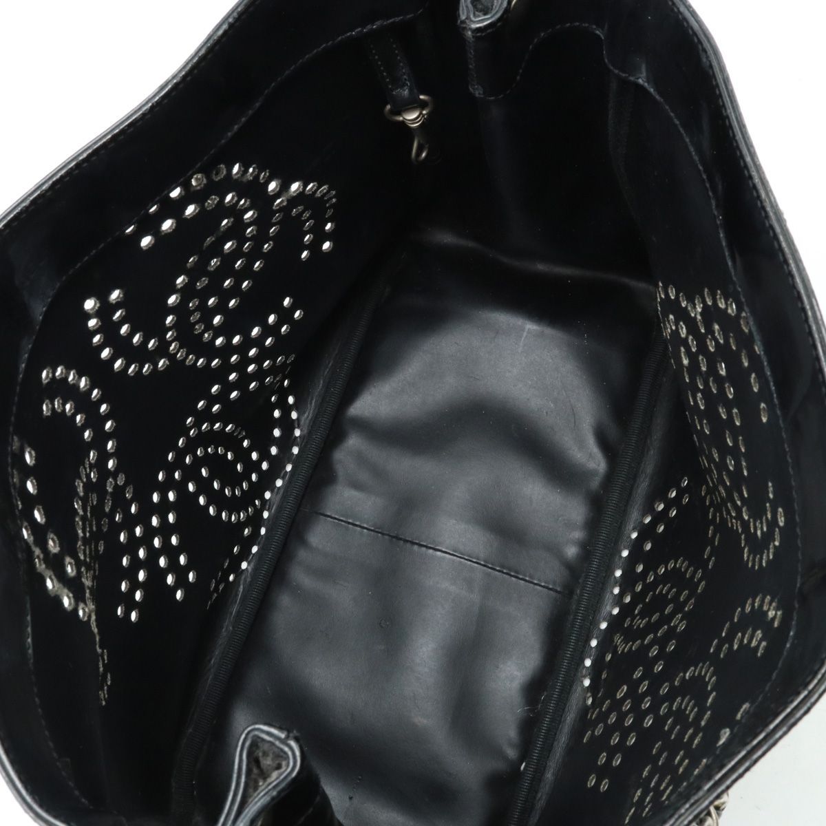 CHANEL シャネル ココマーク トリプルココ パンチング トートバッグ