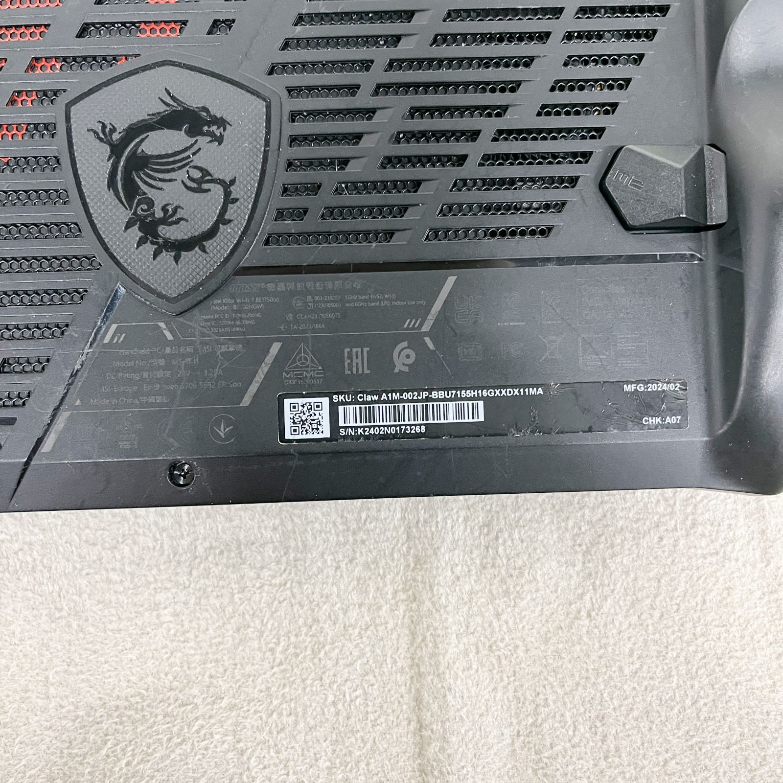 ジャンク】MSI Claw A1M ゲーミングPC - メルカリ