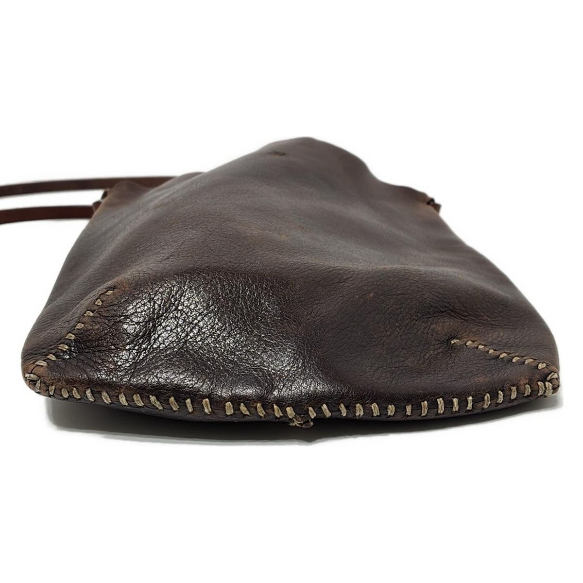 HENRY CUIR(アンリークイール) ショルダーバッグ - ダークブラウン  