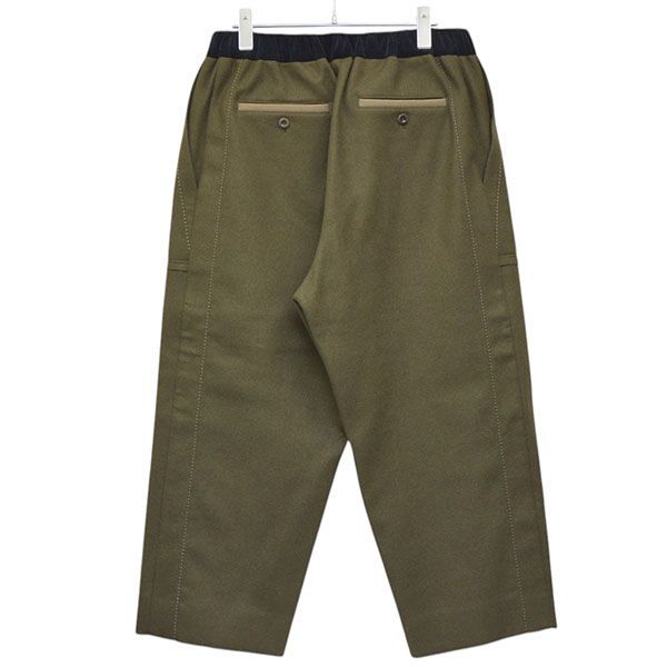 sacai 19-02044M ウールメルトンクロップドパンツ sacai サカイ 2019AW WOOL MELTON PANTS ウールメルトンパンツ