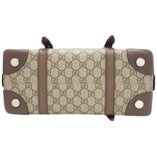 A グッチ トートバッグ GGスプリーム 肩掛け 良品 GUCCI グッチ トートバッグ GGスプリーム 肩掛け可 A4収納