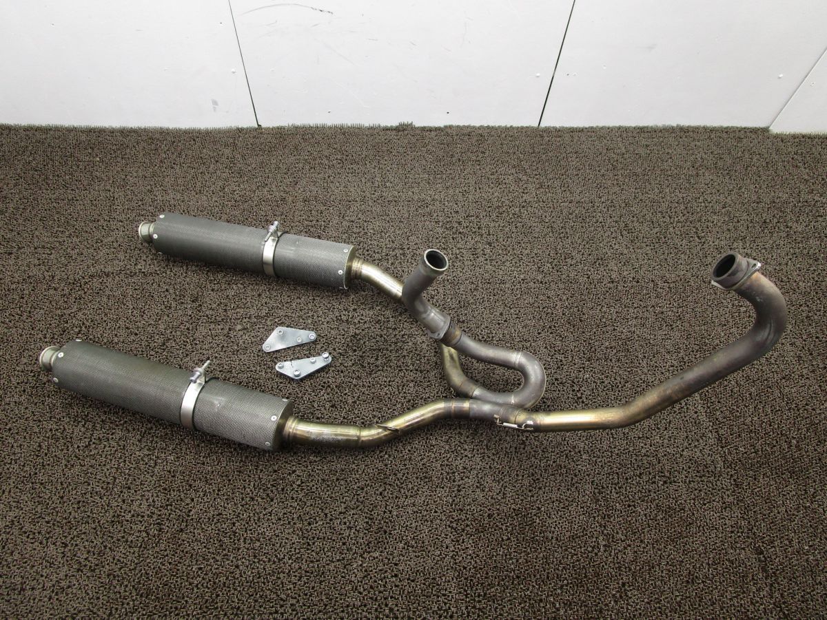 トライアンフボンネビルT100空冷キャブ 大和ステンレス マフラー 美品