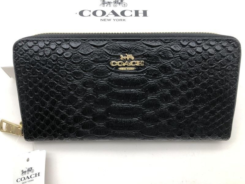 コーチ COACH 長財布 財布 シグネチャー アコーディオンラウンドジップウォレット新品 F53659 c180