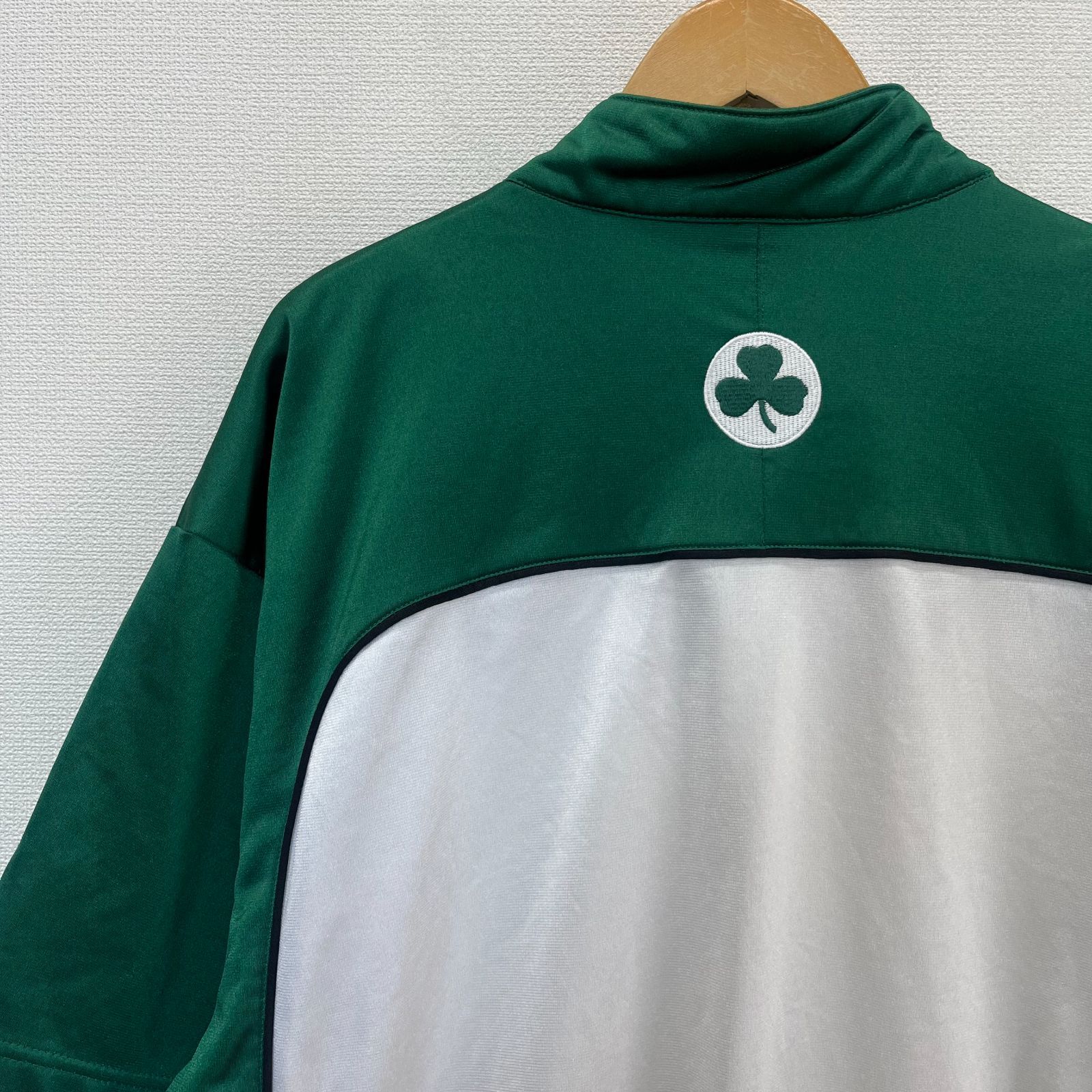 NIKE CELTICS ゲームシャツ 半袖 ハーフジップ バイカラー Tシャツ NIKE CELTICS ゲームシャツ 半袖 ハーフジップ バイカラー T