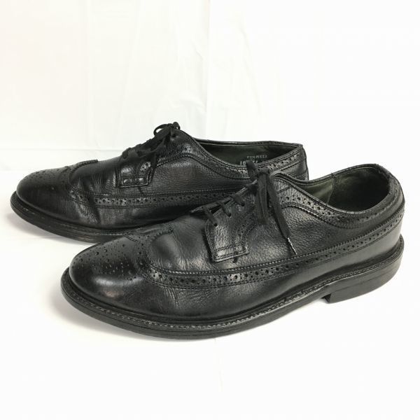 70s-80s Vintage USA製 CAT'S PAWヒール ロングウイングチップ