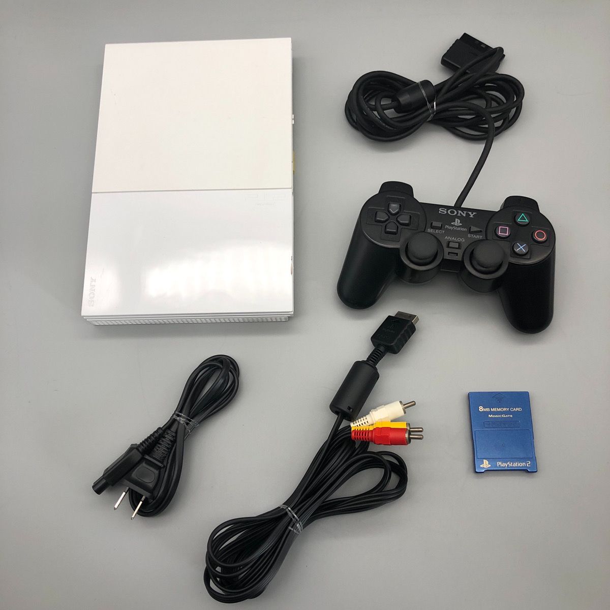 動作確認済】PS2 90000番台 本体 すぐ遊べるセット プレステ SONY 薄型 