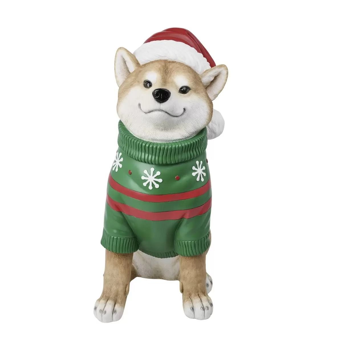 柴犬のクリスマスオブジェ 約66cm 大きい存在感ばっちり かわいい 