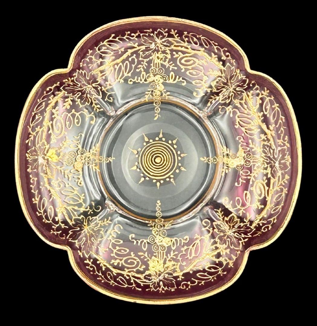 希少】moser（モーゼル）カップ＆ソーサー 1880年頃 豪華 金盛り