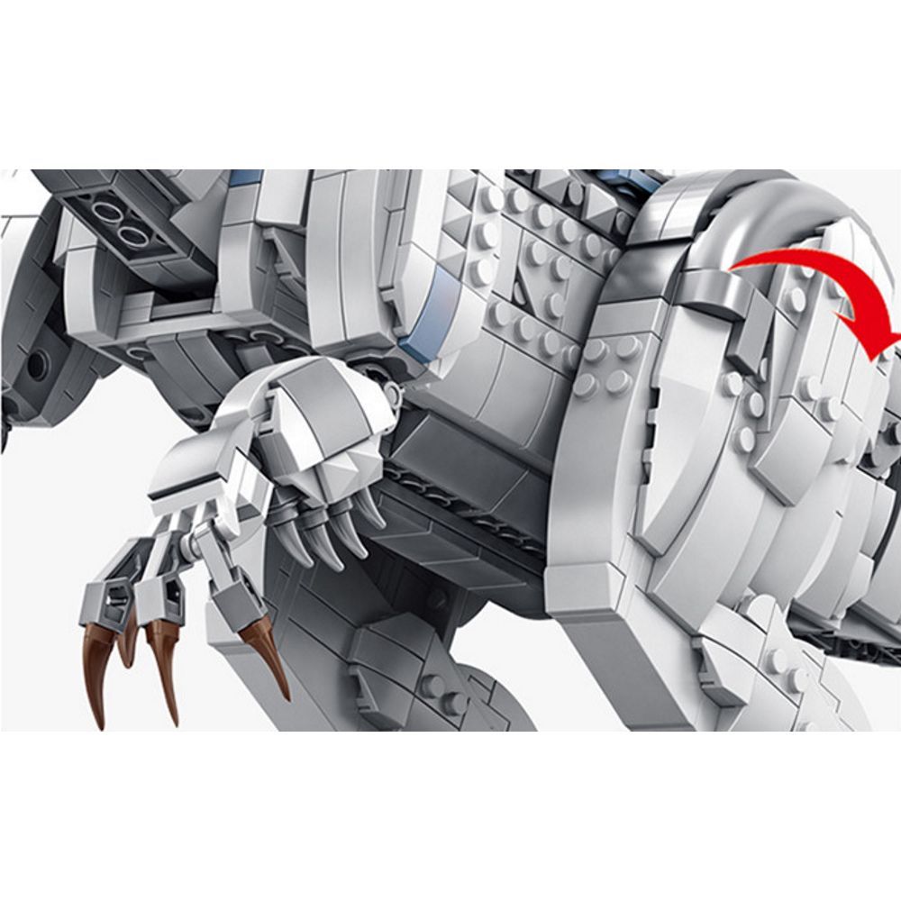 レゴ互換 ブロック 611002 恐竜シリーズ ティラノサウルス グレー