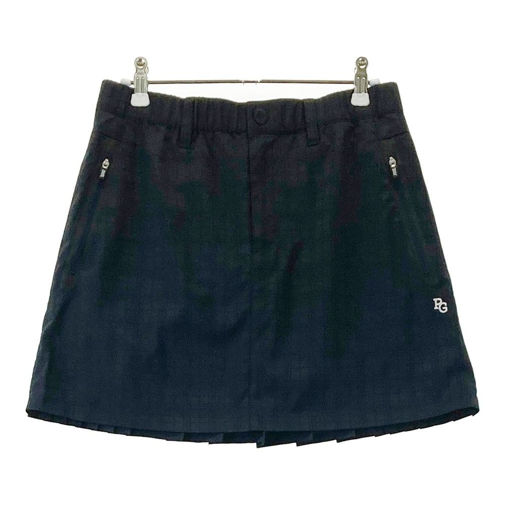 サイズ：1 PEARLY GATES パーリーゲイツ 2022年 蓄熱スカート プリーツ チェック柄 ネイビー系 [240101421164] ゴルフウェア レディース ストスト サイズ：1 PEARLY GATES パーリーゲイツ 2022年 蓄熱スカート