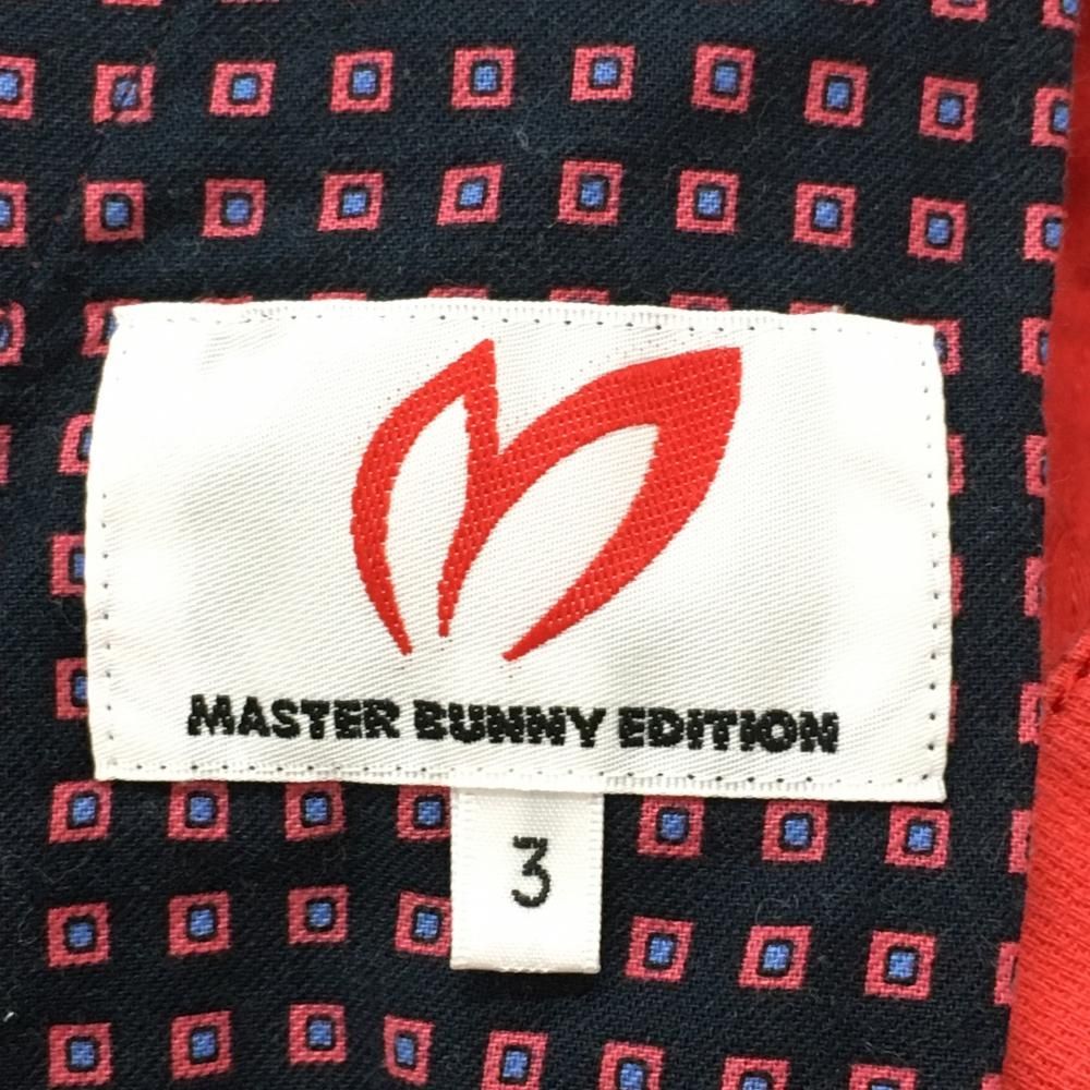 新品タグ付き★PEARLY GATES★MASTER BUNNY パンツ　レッド ☆特価☆マスターバニー パンツ レッド 5周年 ロゴネイビー