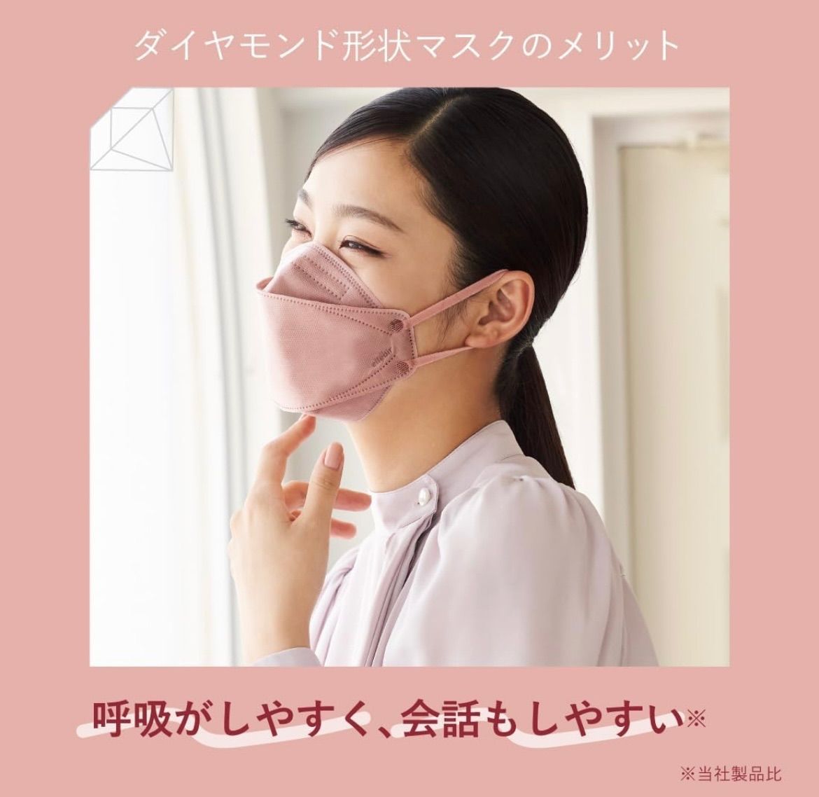 エリエール ハイパーブロックマスク かお・スマ ローズ 20枚x 24箱