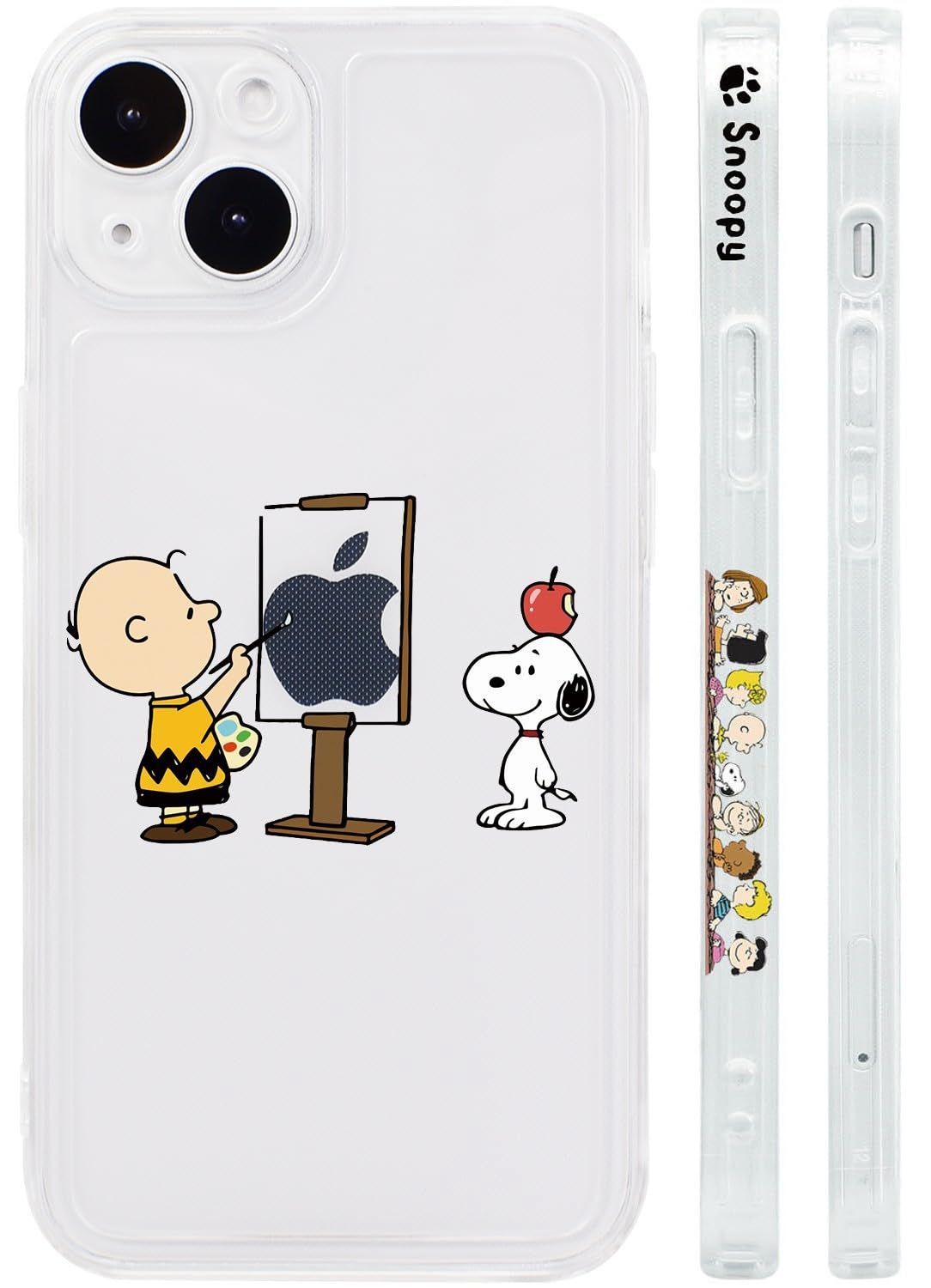 【残りわずか】用 14 ケース クリアソフトケース iPhone スマホケース サイドデザイン カバー スヌーピー 対応 アイフォン14