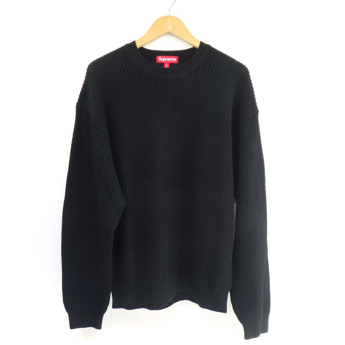 Supreme ロゴプリント ニット セーター Lサイズ ブラック Supreme ロゴプリント ニット セーター Lサイズ ブラック