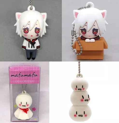 即購入可能！ まふまふ ラバーフィギュア マスコット 全4種2セット 中古】雑貨 全4種セット まふまふ ラバーフィギュアマスコット