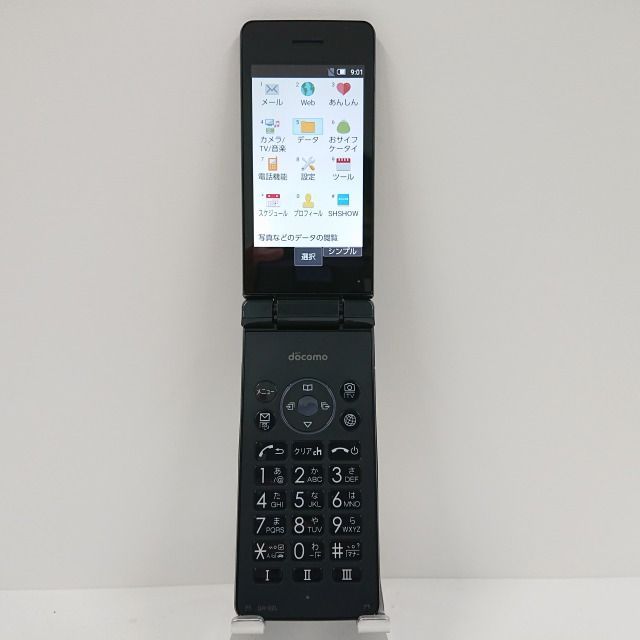 AQUOS ケータイ SH-02L ドコモ ブラック 送料無料 本体 c09626
