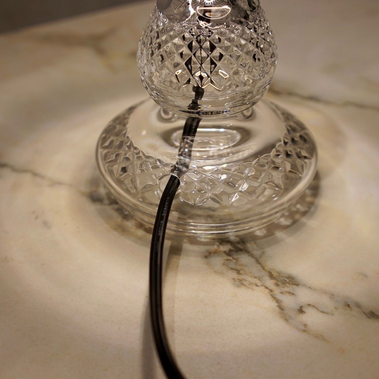 【超希少】ウォーターフォード クリスタル スタンドランプ  超希少】ウォーターフォード☆クリスタルスタンドランプ