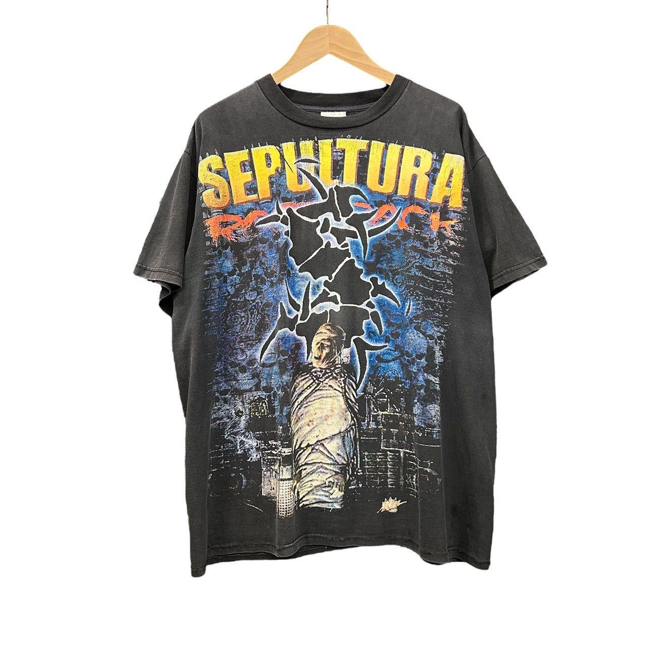 90s ビンテージ SEPULTURA 両面プリント バンド Tシャツ ブート