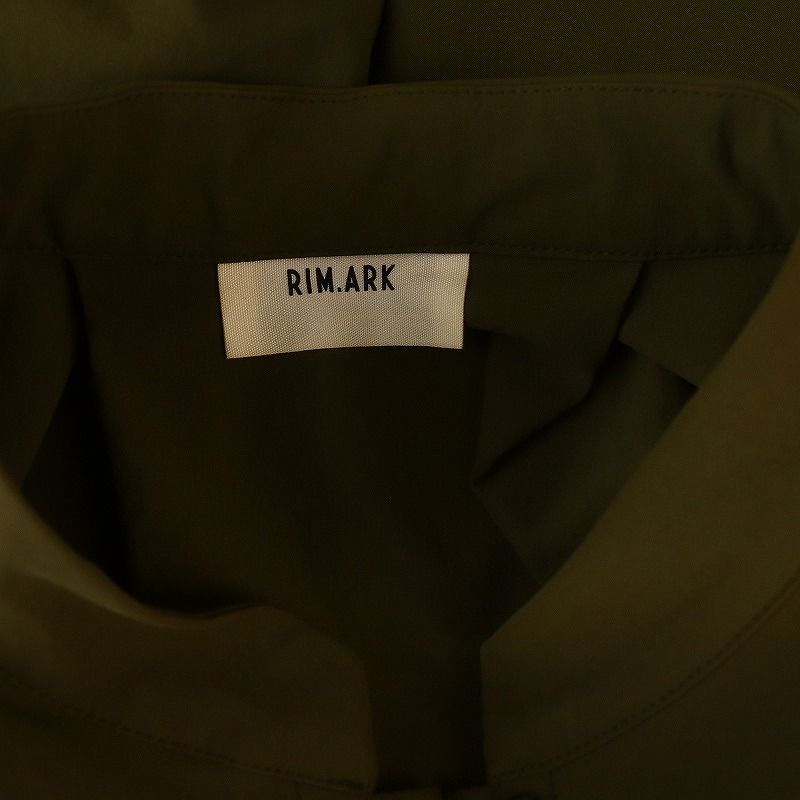 リムアーク rim.ark タックポイントワイドロングシャツ 長袖 プル