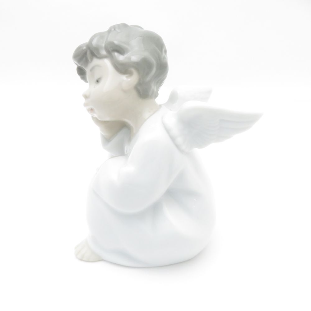 美品】LLADRO リヤドロ フィギュリン 天使の宝物 天使 兎 ウサギ