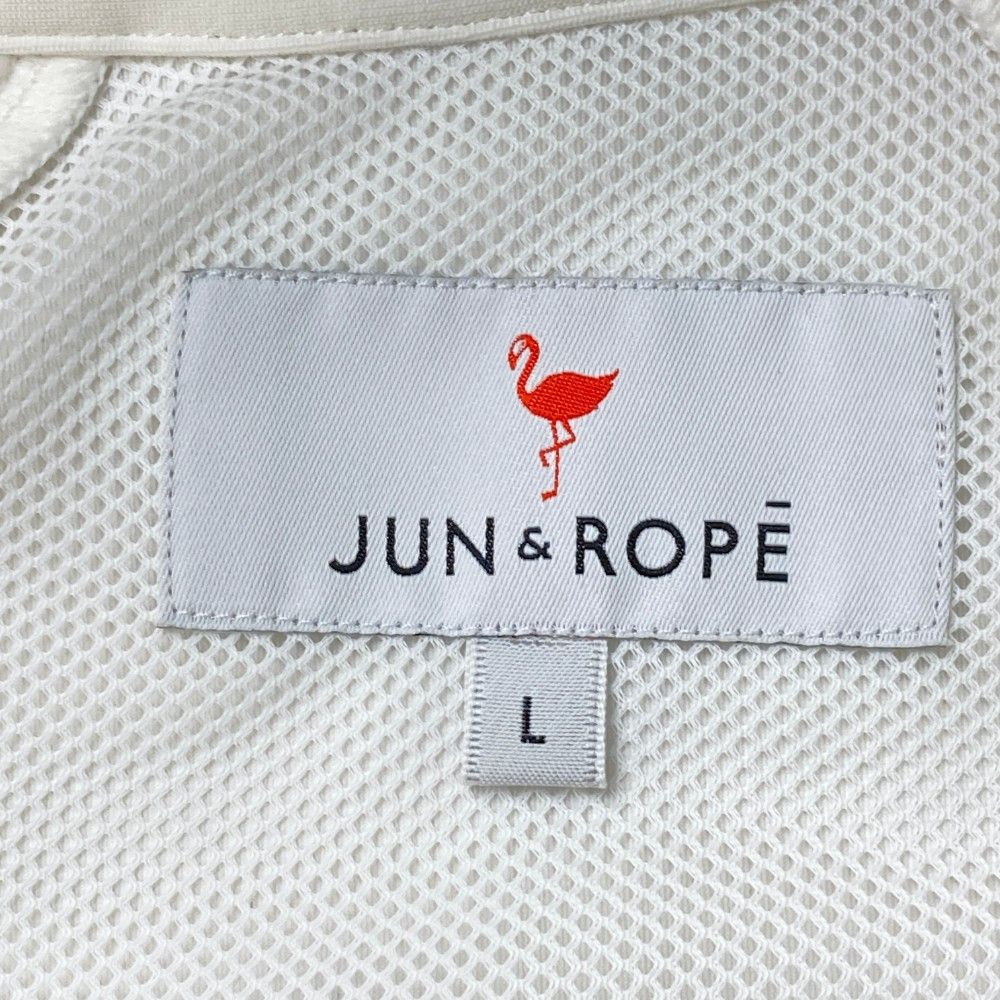サイズ：L JUN&ROPE ジュン アンド ロペ  ジップジャケット  ホワイト系 [240101447665] ゴルフウェア レディース ストスト サイズ：L JUN&ROPE ジュン アンド ロペ ジップジャケット